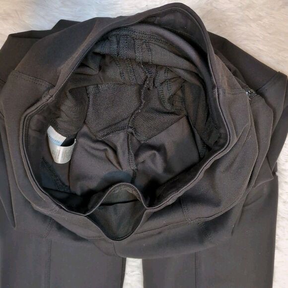 Athleta Headlands Hybrid Moto Tight Womens 4 Black Zip Pocket Zip Ankle Leggings - Picture 12 of 12